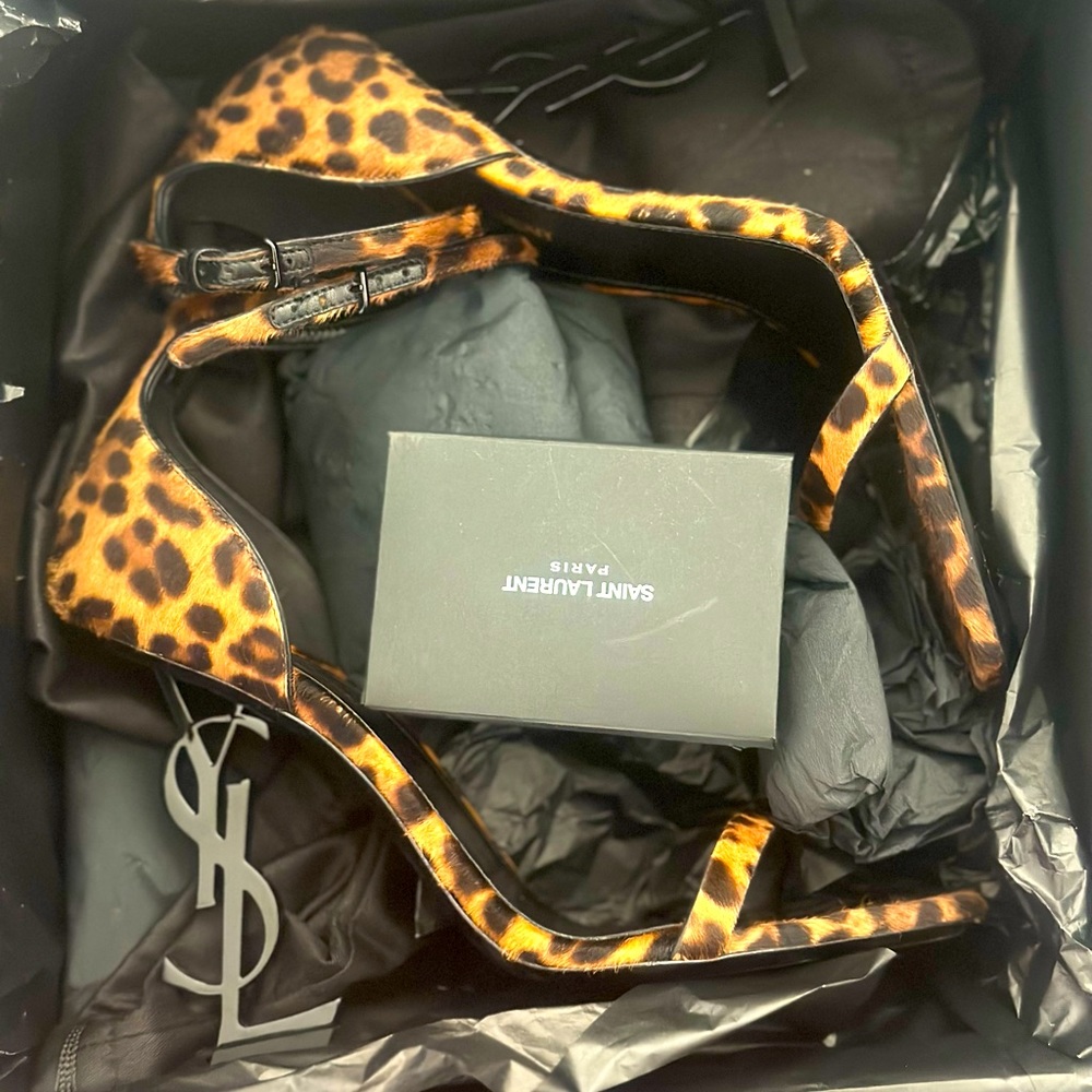 Pony Spotted YSL Opyum Heels